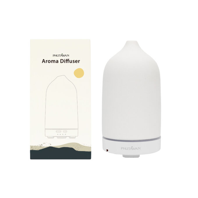 เครื่องพ่นอโรม่า (Ultrasonic Aroma Diffuser) [ ฟรี น้ำมันหอมระเหย มูลค่า 250.- ]
