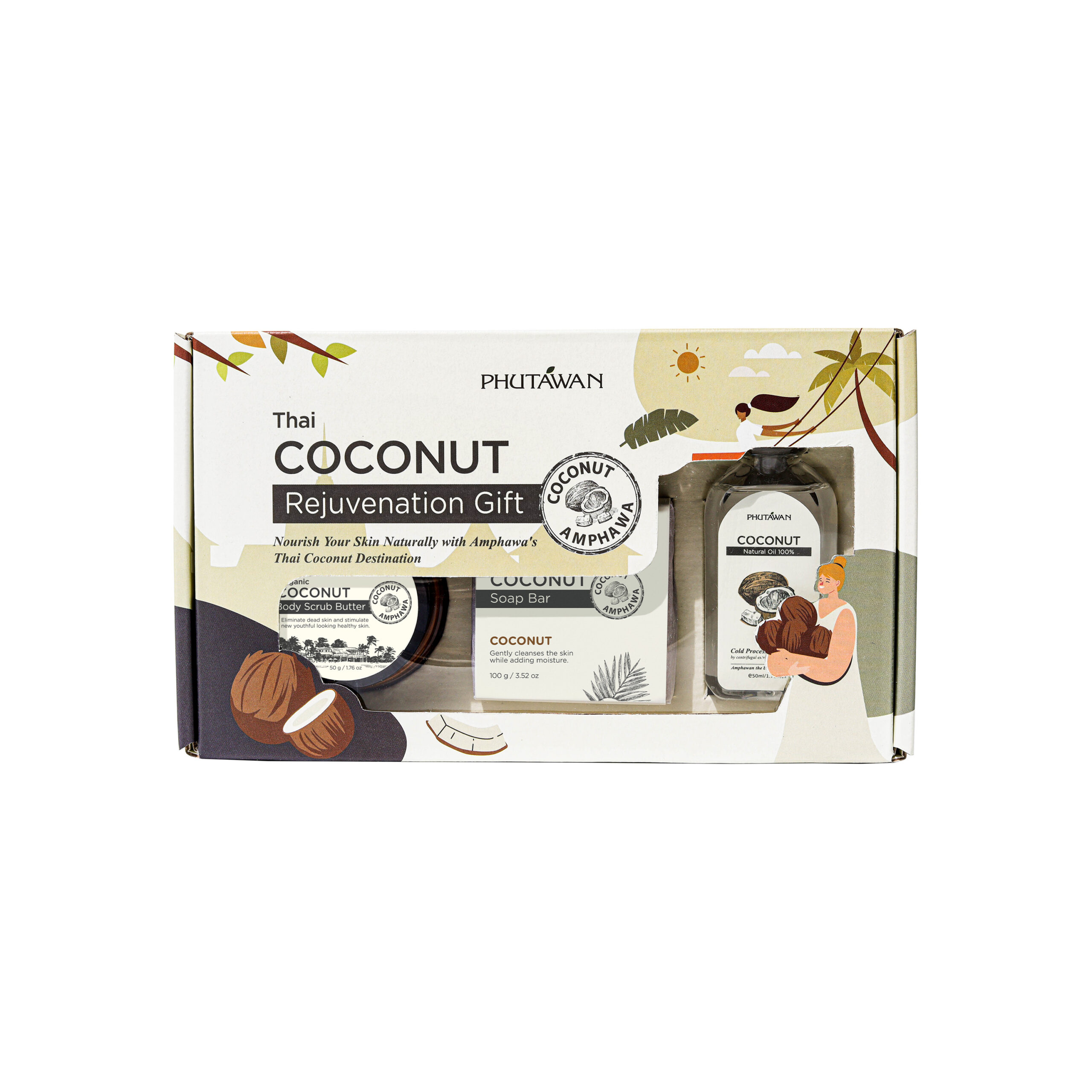 ไทย โคโคนัท รีจูวีเนชั่น กิฟต์ (ชุดบำรุงผิวมะพร้าวจากภูตะวัน) - Image 6