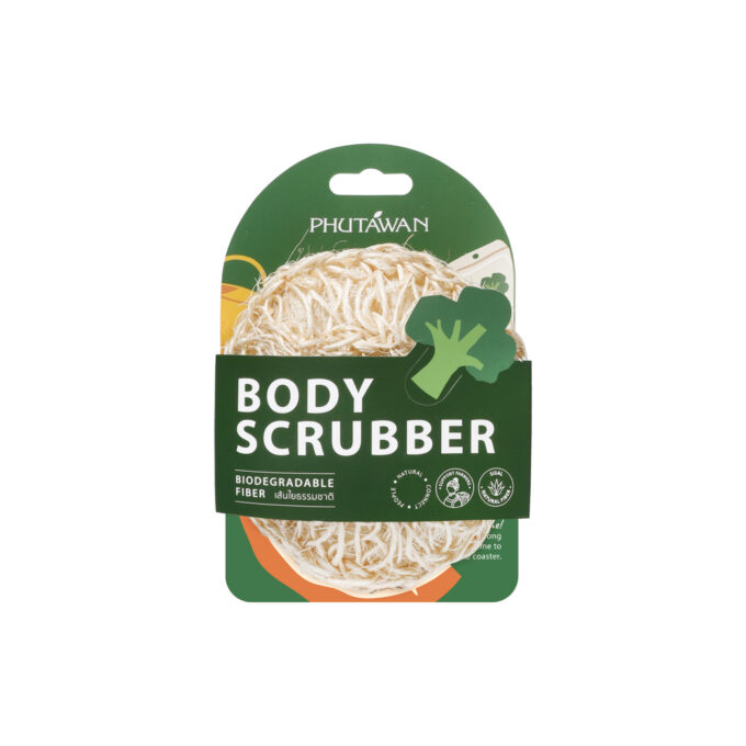 Body Scrubber เส้นใยทรงกลมสำหรับขัดผิว